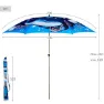 Aktive 62327 Uv40 Ø Tiltbar Strandparasoll 200 Cm unisex, Navy, One Size