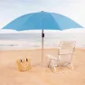 Aktive 62336 Uv50 Ø Stor Lutbar Strandparasoll 220 Cm unisex, Blue, One Size