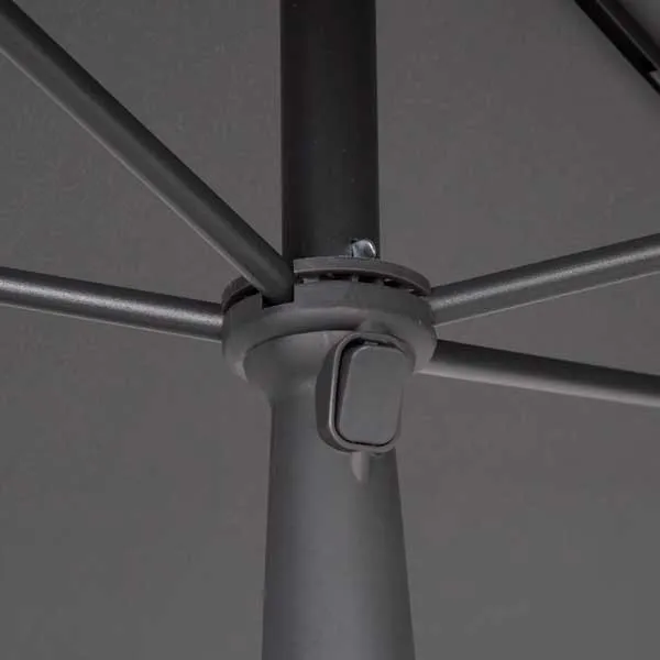 Aktive 62350 Uv30 Rektangulär Tiltbar Balkongparasoll 200x125 Cm, Anthracite, One Size