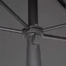 Aktive 62350 Uv30 Rektangulär Tiltbar Balkongparasoll 200x125 Cm, Anthracite, One Size