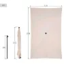 Aktive 62351 Uv30 Rektangulär Tiltbar Balkongparasoll 200x125 Cm, Beige, One Size