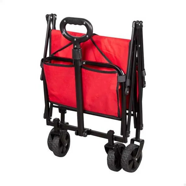 Aktive 62375 Hopfällbar Kundvagn 46x73x94 Cm unisex, Red / black, One Size Aktive 62375 Hopfällbar Kundvagn 46x73x94 Cm unisex, Red / black, One Size