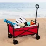 Aktive 62375 Hopfällbar Kundvagn 46x73x94 Cm unisex, Red / black, One Size