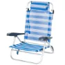 Aktive 62666 Flerpositions Hopfällbar Fåtölj unisex, Blue / white, One Size