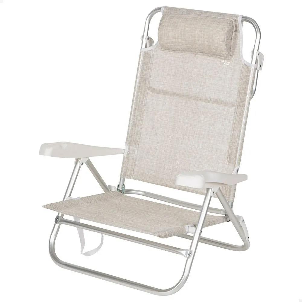 Aktive 62667 Flerpositions Hopfällbar Fåtölj unisex, Beige, One Size Aktive 62667 Flerpositions Hopfällbar Fåtölj unisex, Beige, One Size