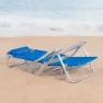 Aktive 62668 Flerpositions Hopfällbar Fåtölj unisex, Blue, One Size