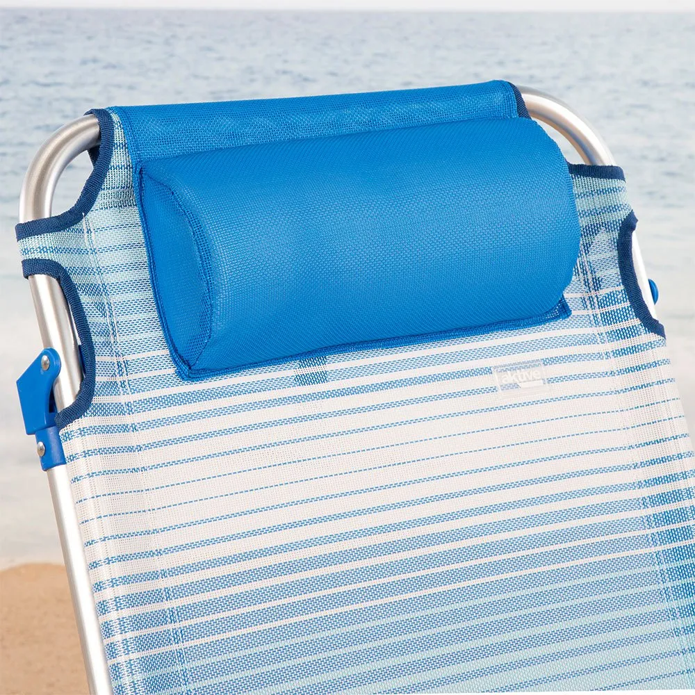 Aktive 62671 Låg Hopfällbar Multipositionsstol I Aluminium unisex, Striped blue, One Size Aktive 62671 Låg Hopfällbar Multipositionsstol I Aluminium unisex, Striped blue, One Size