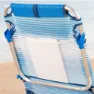 Aktive 62671 Låg Hopfällbar Multipositionsstol I Aluminium unisex, Striped blue, One Size