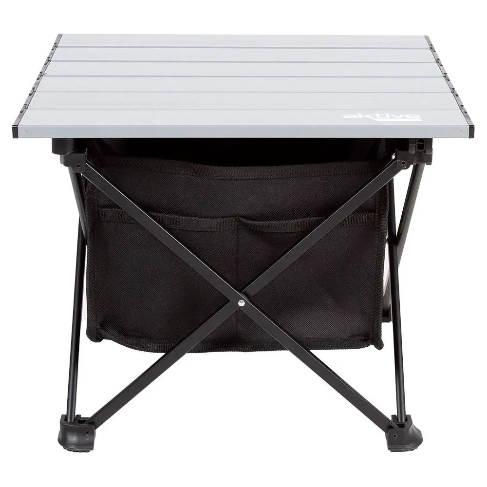 Aktive 63043 34x38x30cm Fällbart Campingbord unisex, Grey / black, 34 x 38 x 30cm