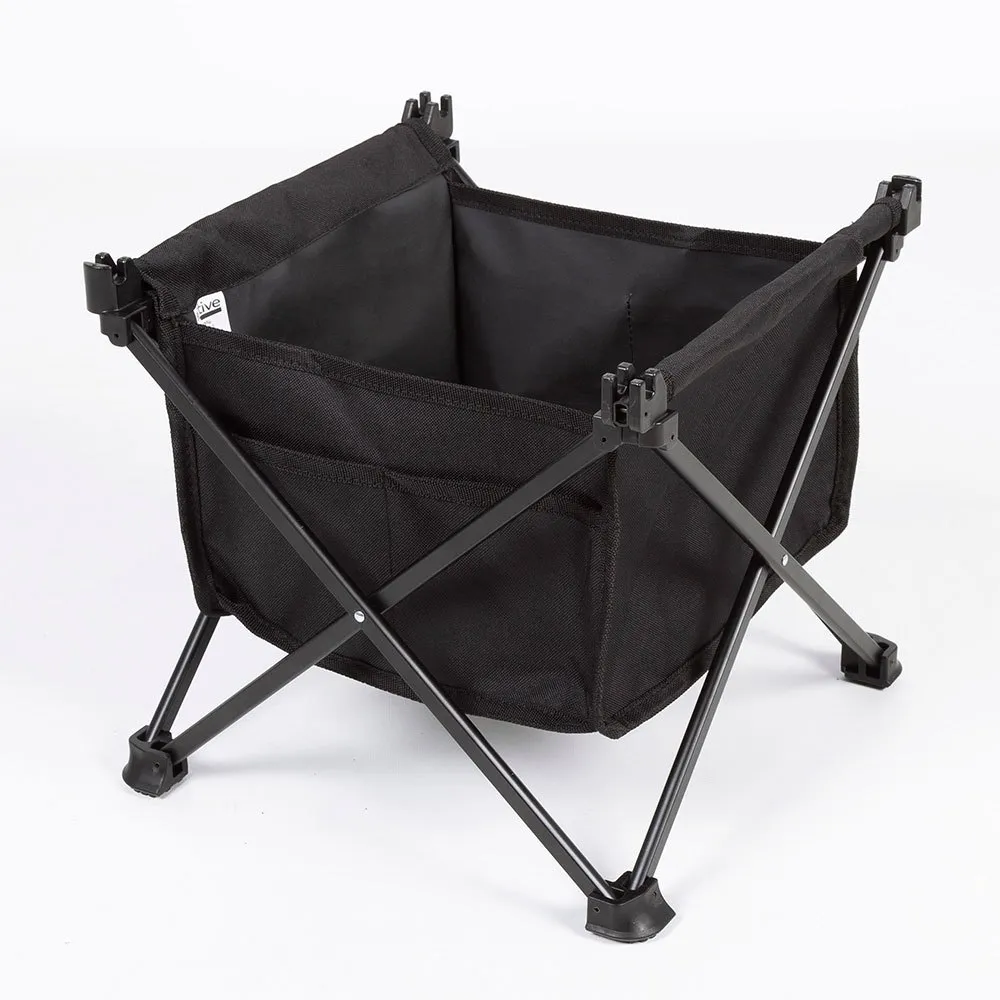 Aktive 63043 34x38x30cm Fällbart Campingbord unisex, Grey / black, 34 x 38 x 30cm