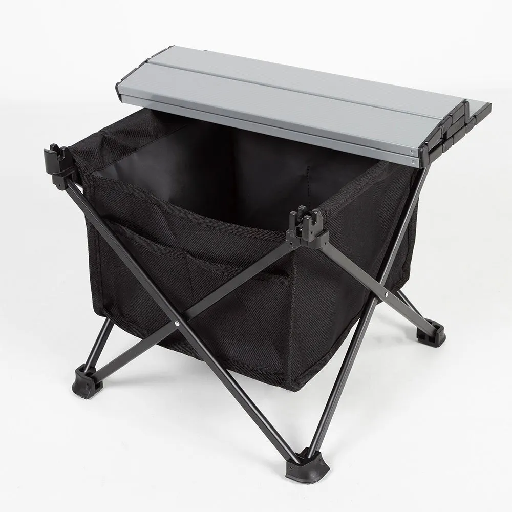Aktive 63043 34x38x30cm Fällbart Campingbord unisex, Grey / black, 34 x 38 x 30cm