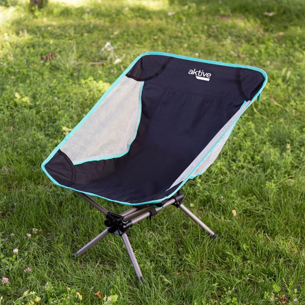 Aktive 63047 Hopfällbar Stol unisex, Black, One Size