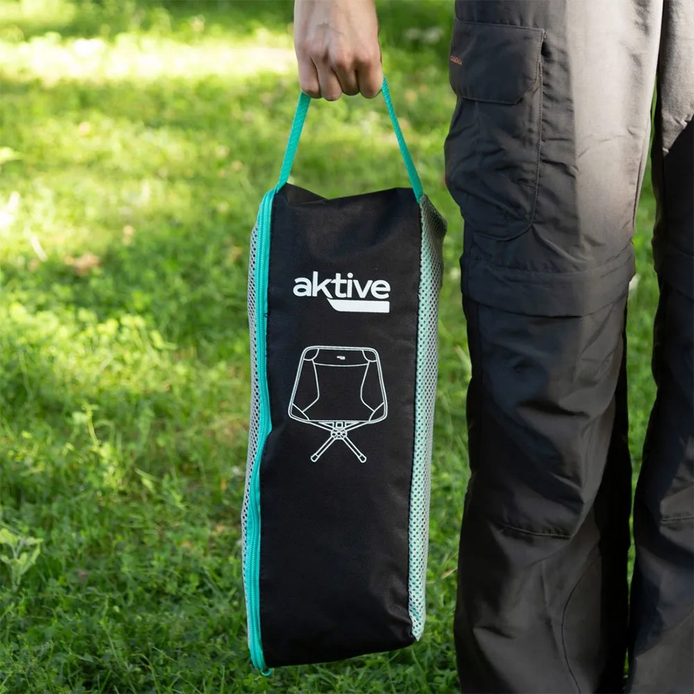 Aktive 63047 Hopfällbar Stol unisex, Black, One Size