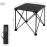 Aktive 63051 52x52x46cm Fällbart Campingbord unisex, Black, 52 x 52 x 46cm