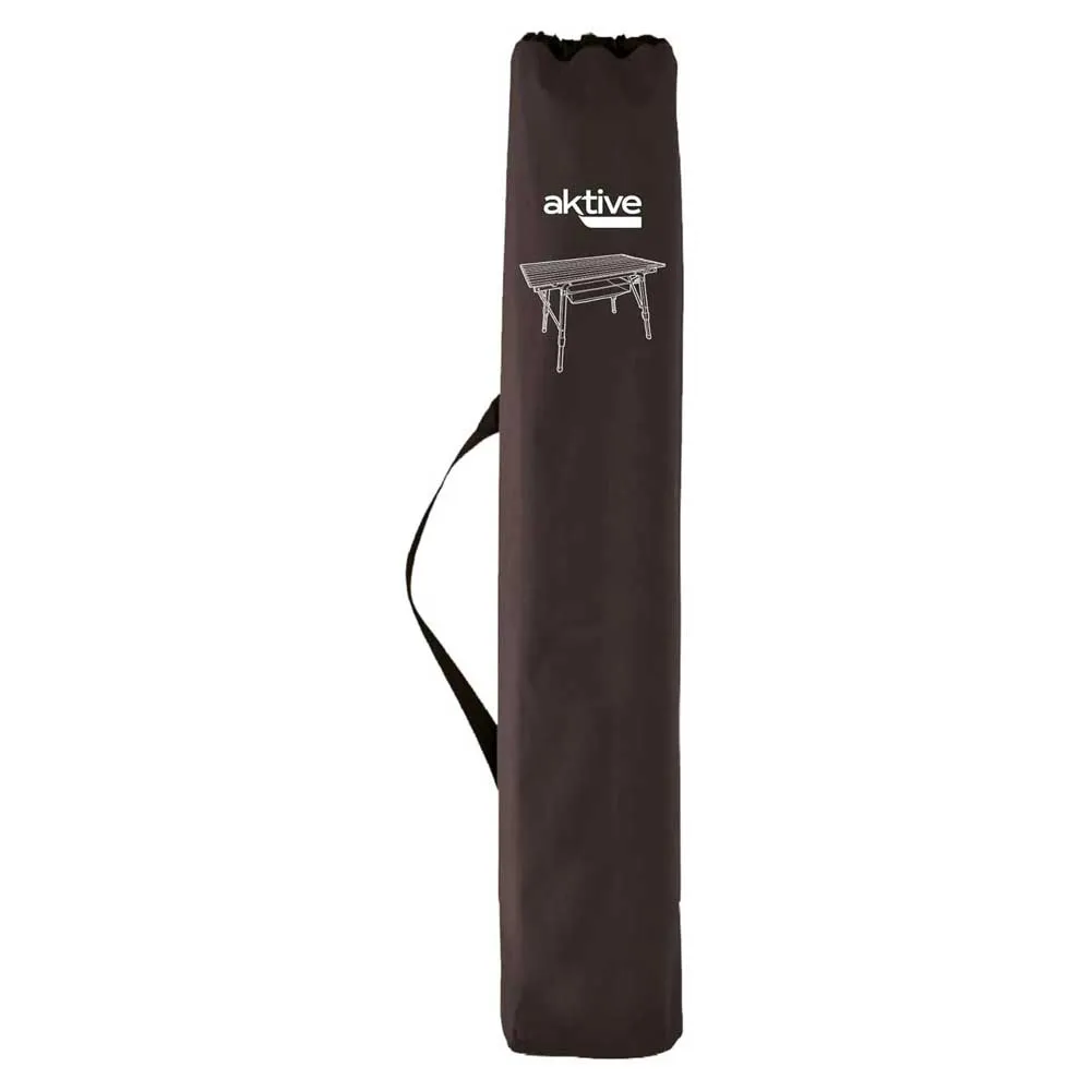Aktive 63052 Fällbart Campingbord unisex, Alum, 90 x 51 x 45-70cm