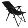 Aktive 63058 Multifunktionell Vadderad Hopfällbar Stol unisex, Black, 56 x 76 x 109cm