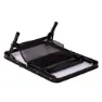 Aktive 63086 Höj-och Sänkbar Hopfällbar Campingbord Refurbished unisex, Black, 60 x 45 x 27/56cm