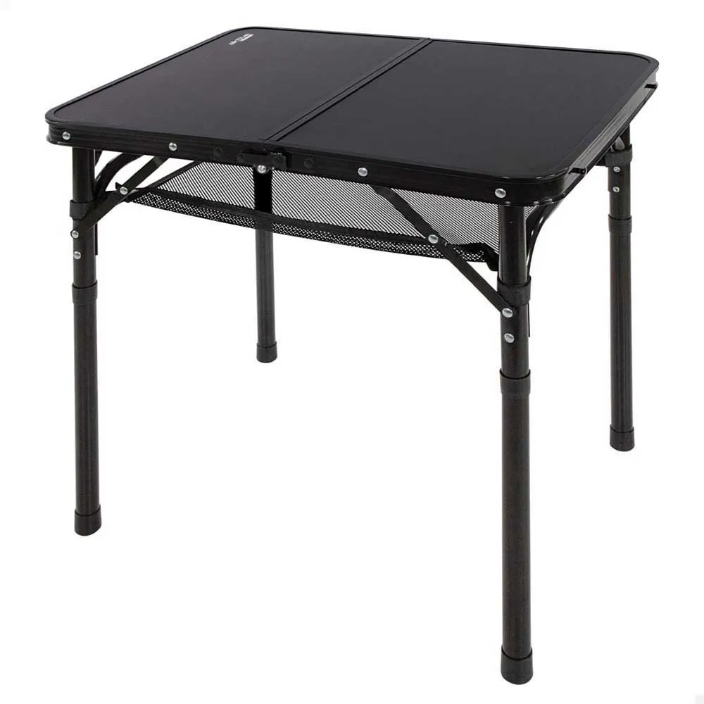 Aktive 63086 Höj- Och Sänkbar Hopfällbar Campingbord unisex, Black, 60 x 45 x 27/56cm