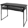 Aktive 63089 Höj- Och Sänkbar Hopfällbar Campingbord unisex, Black, 120 x 60 x 60/70cm