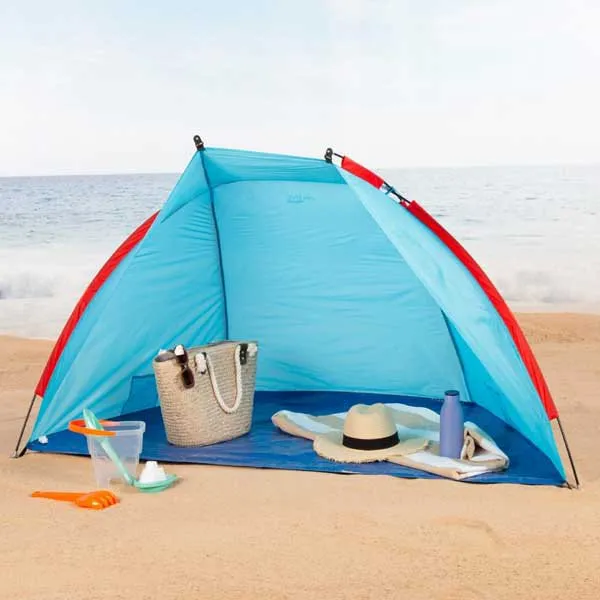 Aktive 63119 Vindskydd Och Strandtält 170x100x100 Cm unisex, Blue, 2 places