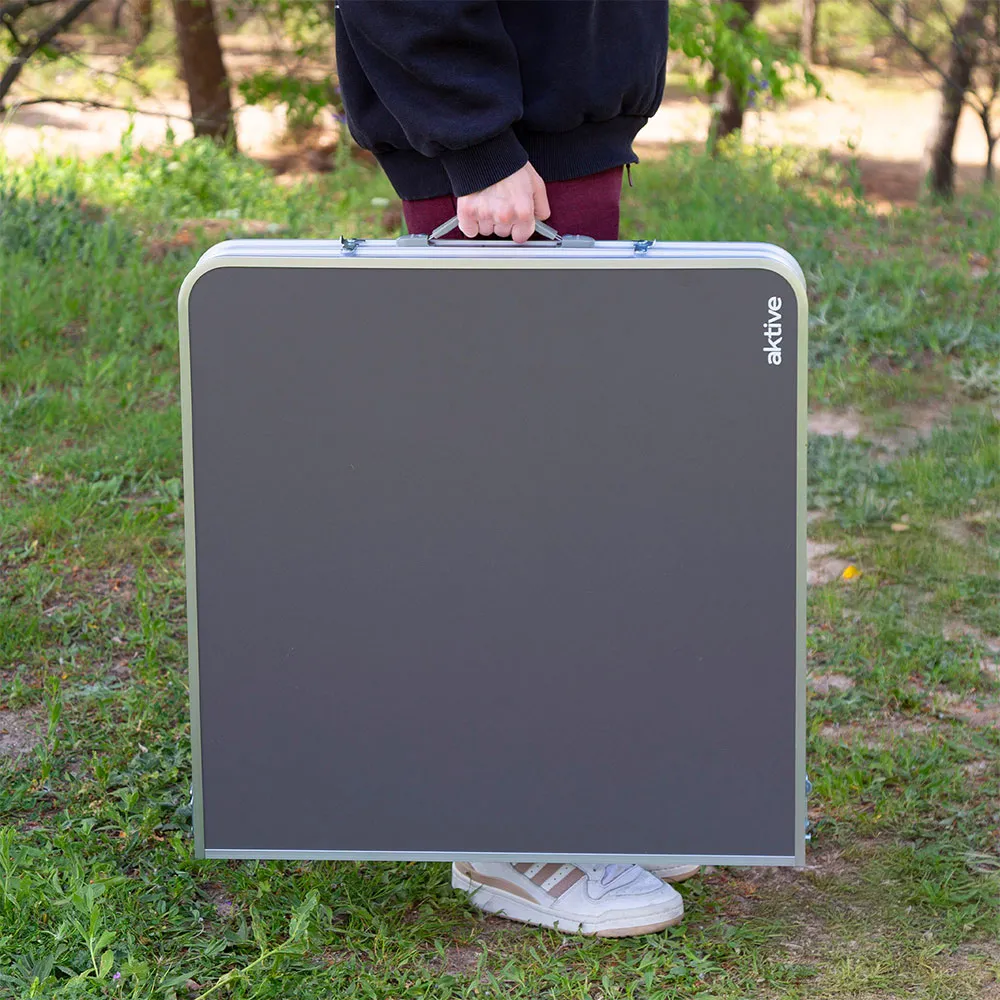 Aktive 63161 Fällbart Bord Med Bänkar unisex, Grey, One Size Aktive 63161 Fällbart Bord Med Bänkar unisex, Grey, One Size