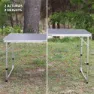Aktive 63161 Fällbart Bord Med Bänkar unisex, Grey, One Size