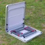 Aktive 63161 Fällbart Bord Med Bänkar unisex, Grey, One Size
