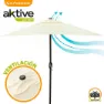Aktive Aluminium Balkongräckehöjd 120x200 Cm 38 Mm 240 Cm unisex, Cream, One Size