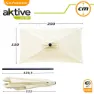 Aktive Aluminium Balkongräckehöjd 120x200 Cm 38 Mm 240 Cm unisex, Cream, One Size