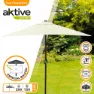 Aktive Aluminium Balkongräckehöjd 120x200 Cm 38 Mm 240 Cm unisex, Cream, One Size