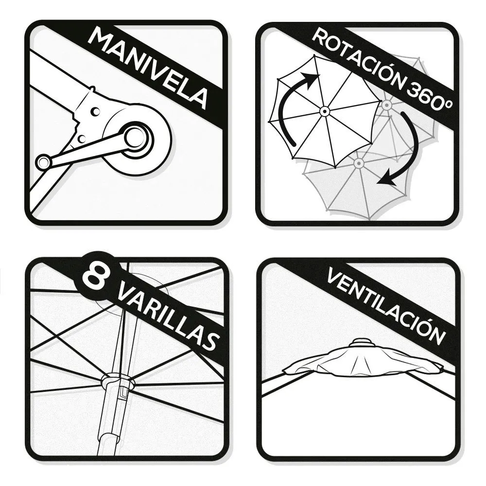 Aktive Aluminium Excentrisk Sexkantig Romersk Trädgårdspåle Höjd 300 Cm 48 Mm 245 Cm unisex, Beige, One Size Aktive Aluminium Excentrisk Sexkantig Romersk Trädgårdspåle Höjd 300 Cm 48 Mm 245 Cm unisex, Beige, One Size