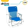Aktive Aluminium Fast Hopfällbar Stol Med Handtag 55x34x71 Cm unisex, Blue, One Size