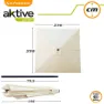 Aktive Aluminium Fyrkantig Parasoll Med Uv-skydd För Hög Stång 270x270 Cm 38 Mm 260 Cm unisex, Beige, One Size