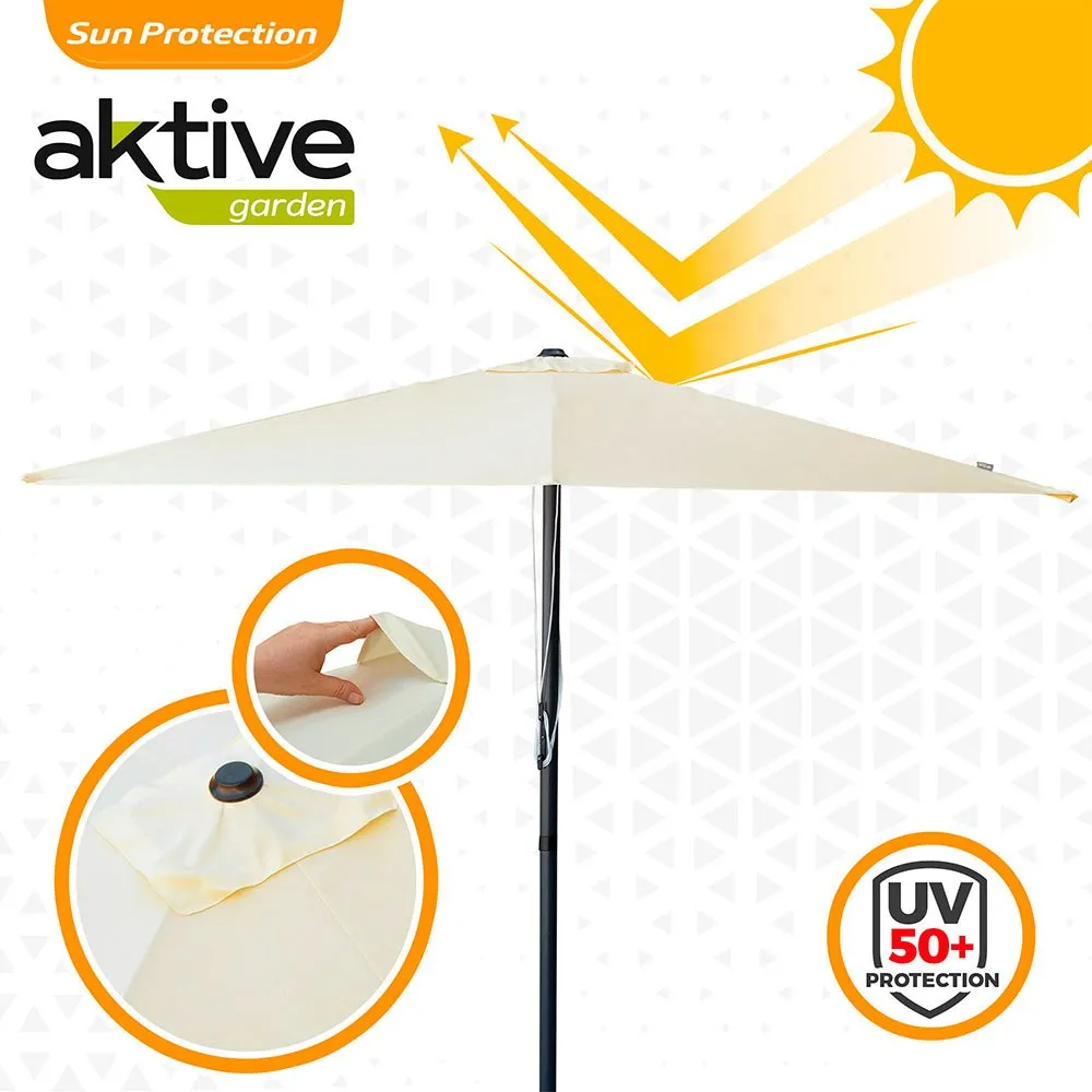 Aktive Aluminium Fyrkantig Parasollstång Med Uv-skydd 270x270 Cm 48 Mm 260 Cm unisex, Beige, One Size Aktive Aluminium Fyrkantig Parasollstång Med Uv-skydd 270x270 Cm 48 Mm 260 Cm unisex, Beige, One Size
