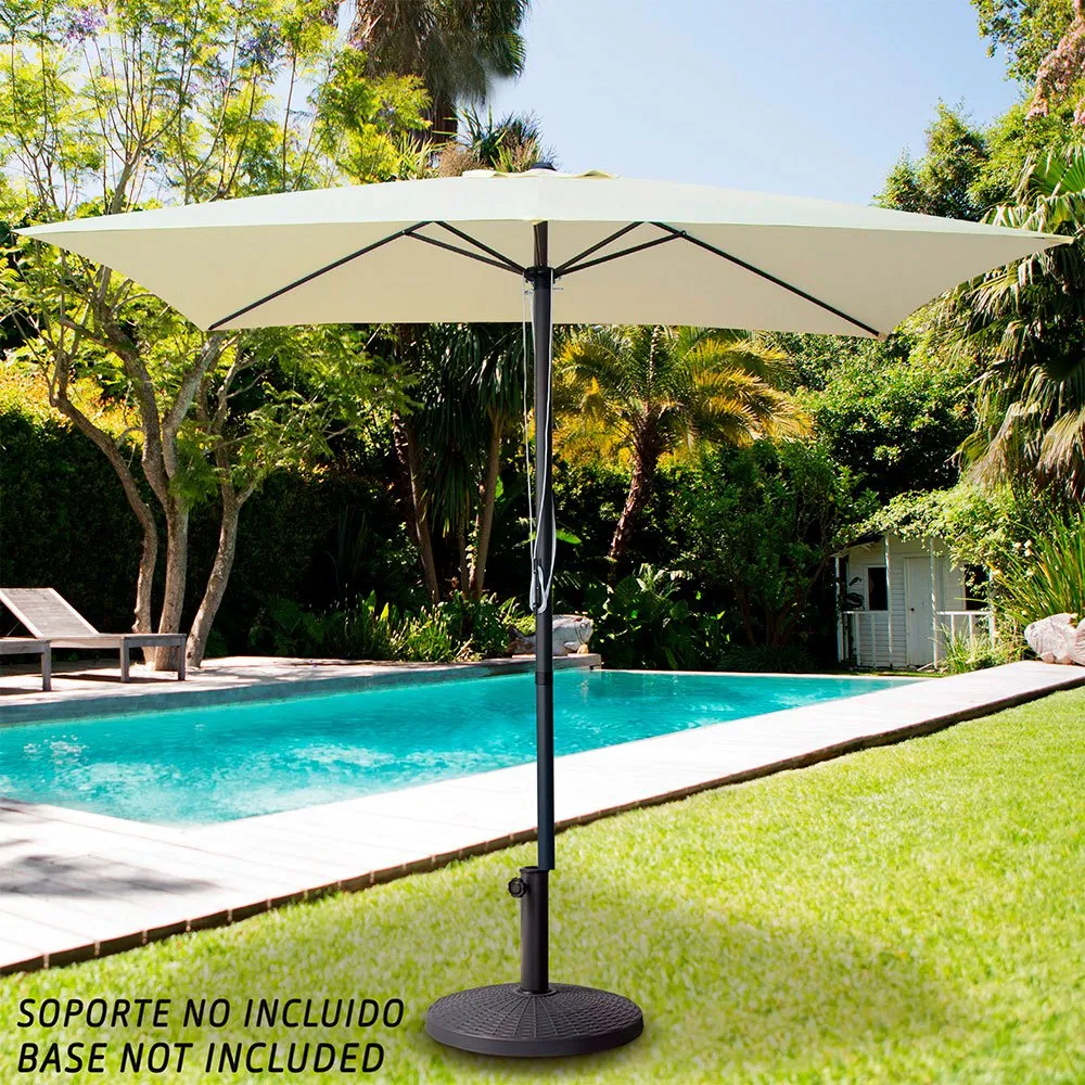 Aktive Aluminium Fyrkantig Parasollstång Med Uv-skydd 270x270 Cm 48 Mm 260 Cm unisex, Beige, One Size Aktive Aluminium Fyrkantig Parasollstång Med Uv-skydd 270x270 Cm 48 Mm 260 Cm unisex, Beige, One Size