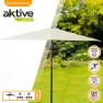 Aktive Aluminium Fyrkantig Parasollstång Med Uv-skydd 270x270 Cm 48 Mm 260 Cm unisex, Beige, One Size