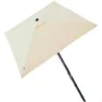 Aktive Aluminium Fyrkantig Stolpe Höjd Uv-skydd Parasoll Dubbelt Trissystem 300x300 Cm 48 Mm 270 Cm unisex, Beige, One Size