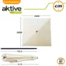 Aktive Aluminium Fyrkantig Stolpe Höjd Uv-skydd Parasoll Dubbelt Trissystem 300x300 Cm 48 Mm 270 Cm unisex, Beige, One Size