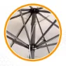 Aktive Aluminium Fyrkantig Stolpe Höjd Uv-skydd Parasoll Dubbelt Trissystem 300x300 Cm 48 Mm 270 Cm unisex, Beige, One Size