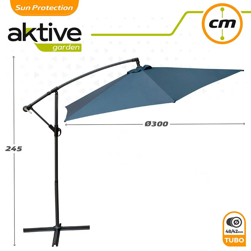 Aktive Aluminium Höjd På Excentrisk Bananträdgårdspåle 48-42 Mm 270 Cm 245 Cm unisex, Grey, One Size