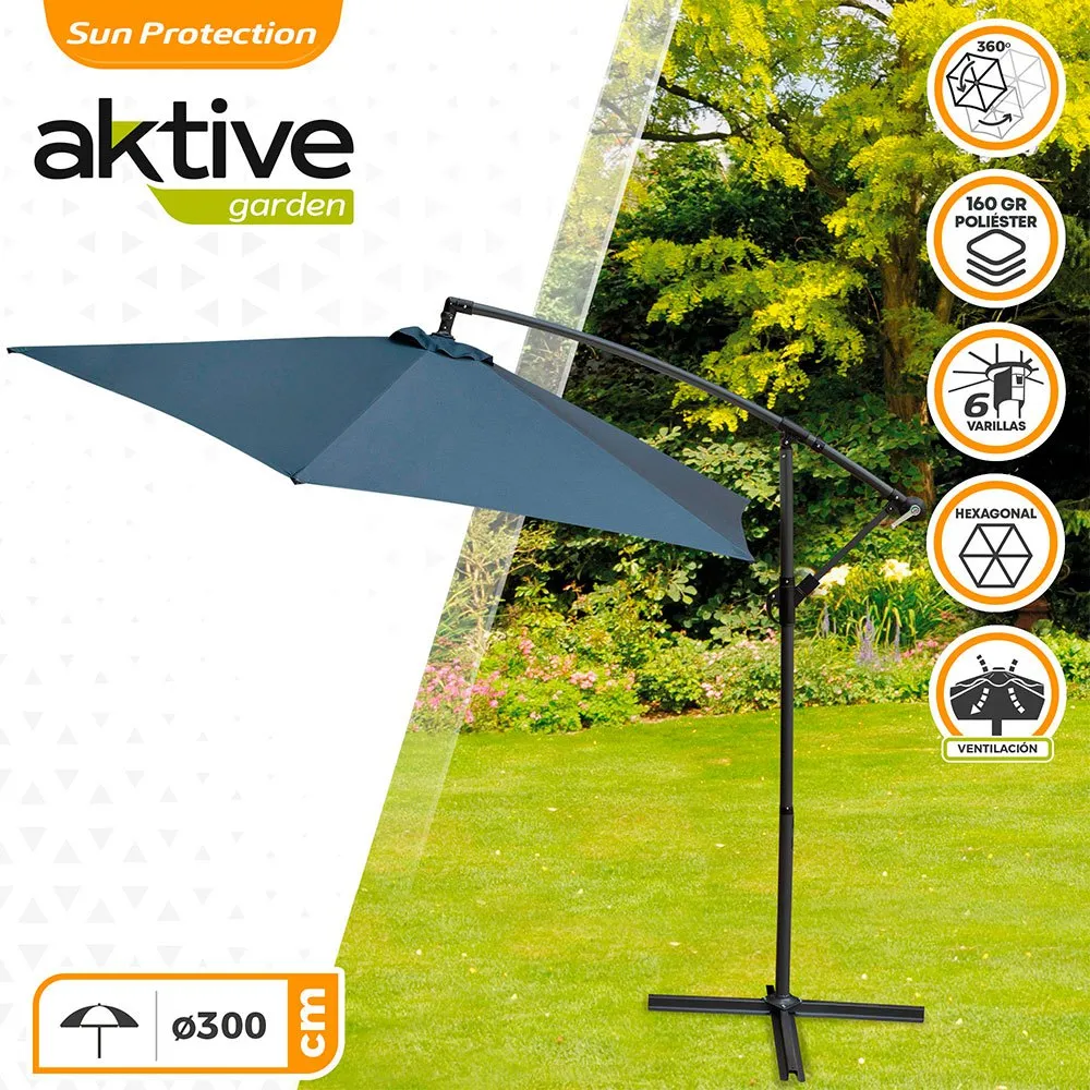 Aktive Aluminium Höjd På Excentrisk Bananträdgårdspåle 48-42 Mm 270 Cm 245 Cm unisex, Grey, One Size