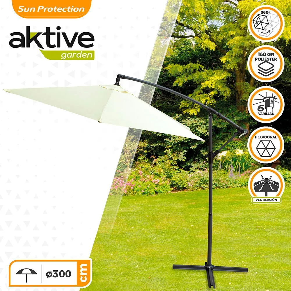 Aktive Aluminium Höjd På Excentrisk Bananträdgårdspåle 48-42 Mm 300 Cm 245 Cm unisex, Beige, One Size