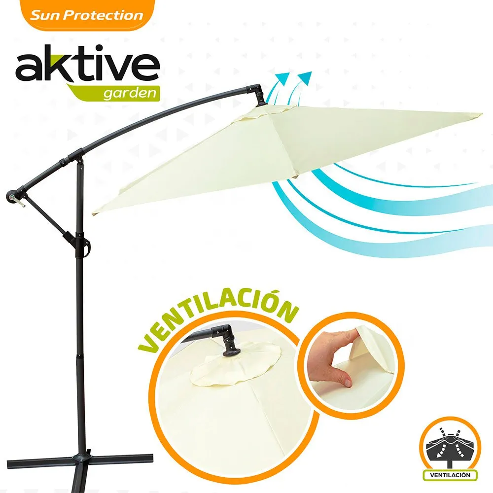 Aktive Aluminium Höjd På Excentrisk Bananträdgårdspåle 48-42 Mm 300 Cm 245 Cm unisex, Beige, One Size