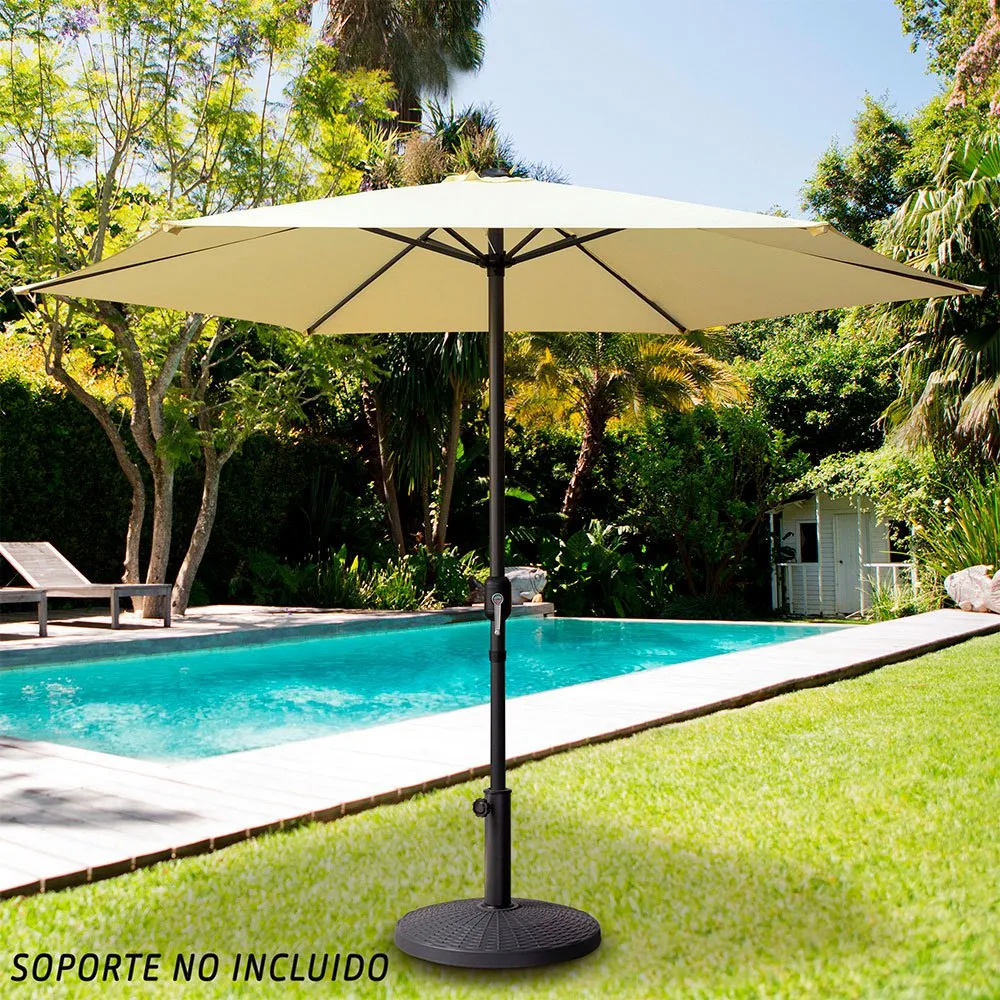 Aktive Aluminium Höjd På Sexkantig Stolpe 250 Cm 34 Mm 240 Cm unisex, Cream, One Size