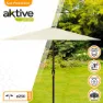 Aktive Aluminium Höjd På Sexkantig Stolpe 250 Cm 34 Mm 240 Cm unisex, Cream, One Size