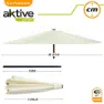 Aktive Aluminium Höjd På Sexkantig Stolpe 270 Cm 38 Mm 240 Cm unisex, Cream, One Size