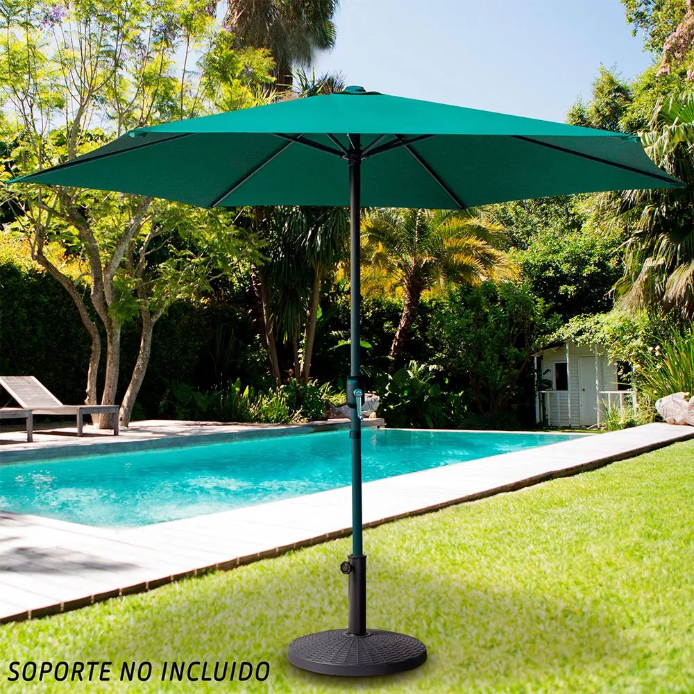 Aktive Aluminium Höjd På Stång Till Sexkantig Parasoll 300 Cm 48 Mm 245 Cm unisex, Green, One Size