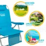 Aktive Aluminium Hopfällbar Stolryggsäck 5 Positioner 66x58x80 Cm unisex, Blue, One Size