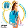 Aktive Aluminium Hopfällbar Stolryggsäck 5 Positioner 66x58x80 Cm unisex, Blue, One Size
