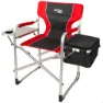 Aktive Aluminium Med Bricka Och Kylväskaregissör Hopfällbar Stol unisex, Black / red, One Size